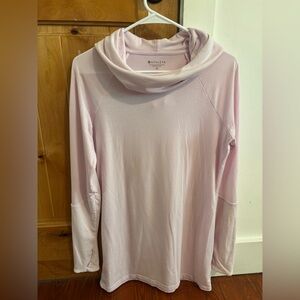 Athleta Blush Pink Cowl Neck Top
